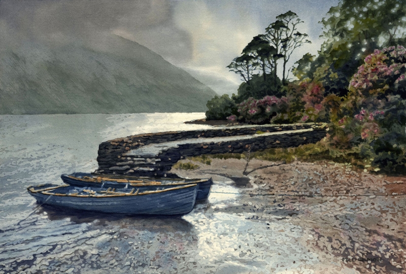 <em>Doo Lough Lake Boats</em> by Mark McDermott <em>Doo Lough Lake Boats</em> by Mark McDermott