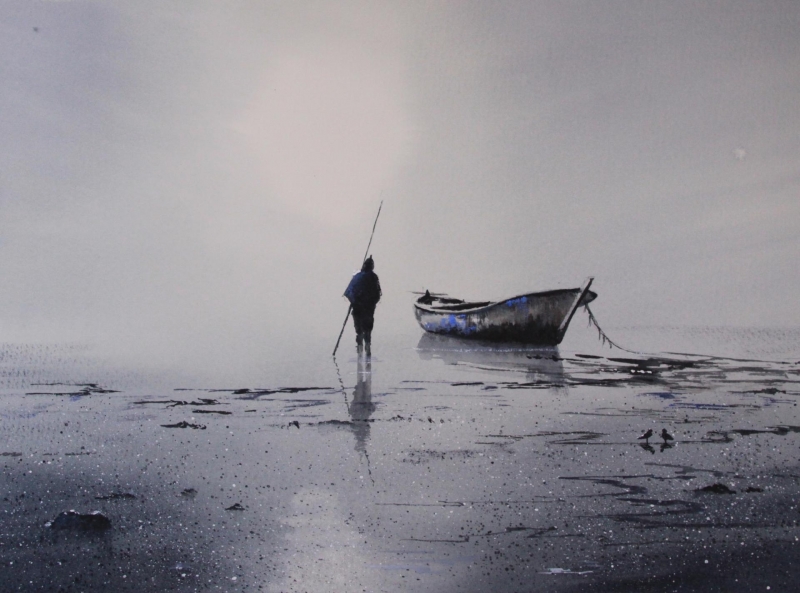 <em>The Happy Fisherman</em> by Jan Min <em>The Happy Fisherman</em> by Jan Min