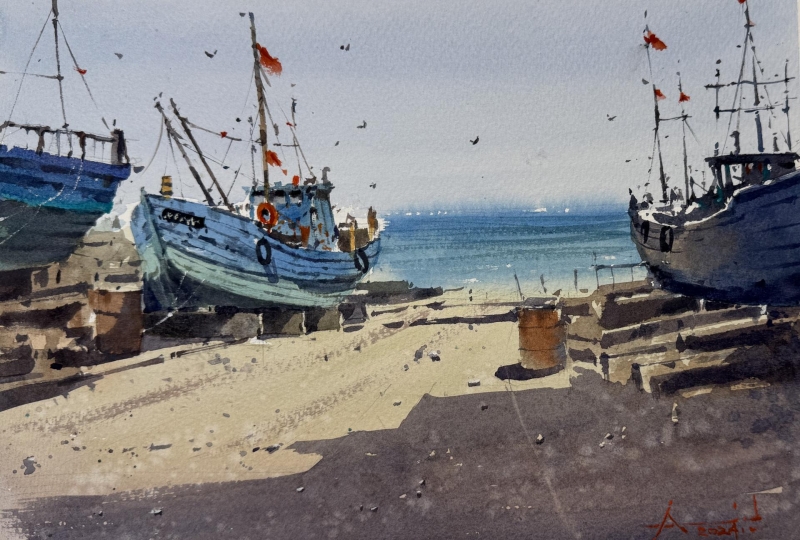 <em>Boat Repair in Weihai China</em> by Amid El Haddad <em>Boat Repair in Weihai China</em> by Amid El Haddad