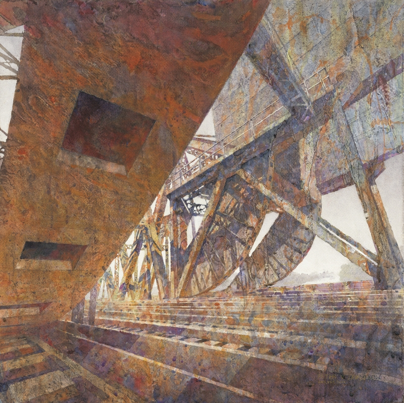 <em>Scissor Bridge - Square Hole</em> by Peter Jablokow <em>Scissor Bridge - Square Hole</em> by Peter Jablokow